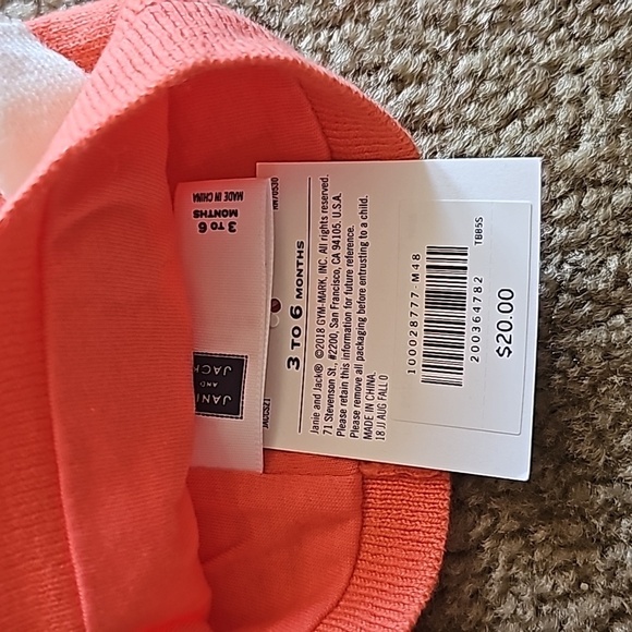 Janie and Jack baby girls pink bow beanie hat 3-6M - Picture 2 of 3